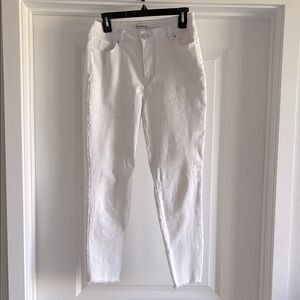 d.jeans white ankle jeans